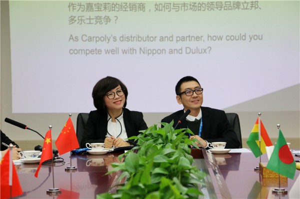 宋总及国贸部副总经理何伟的共同主持